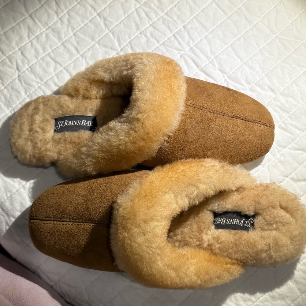 St. John's Bay Genuine Shearling Women's Slippers